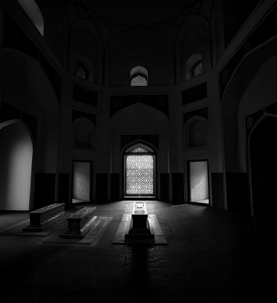 Solemn Mausoleum Interior by Sunil Kulkarni — canvas wall art