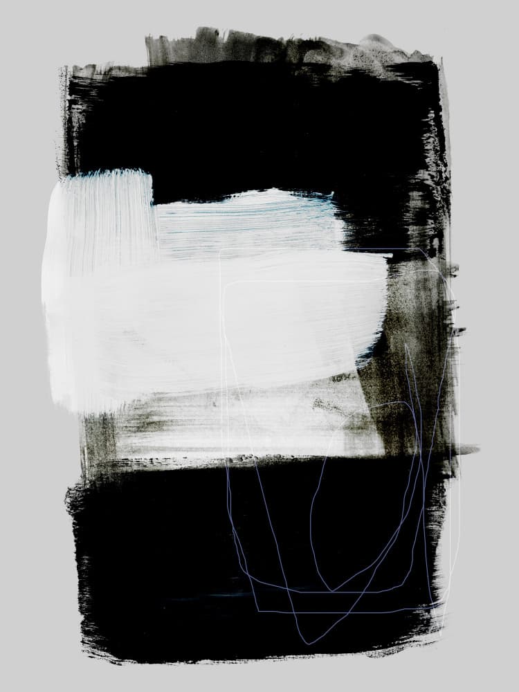 Abstract Brush Strokes 130 by Mareike Böhmer — canvas wall art