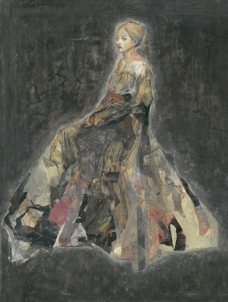 Ethereal Woman Portrait by Ute Rathmann — canvas wall art