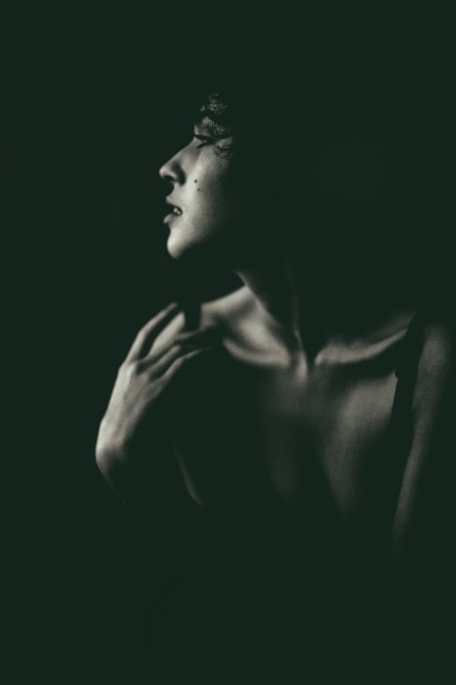 Elegant Shadow Profile by DAVID MINSTER — canvas wall art