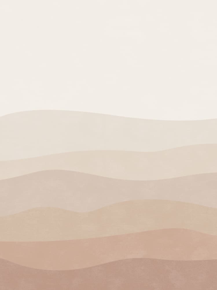 Neutral Desert Waves by Karen Menzenbach — canvas wall art