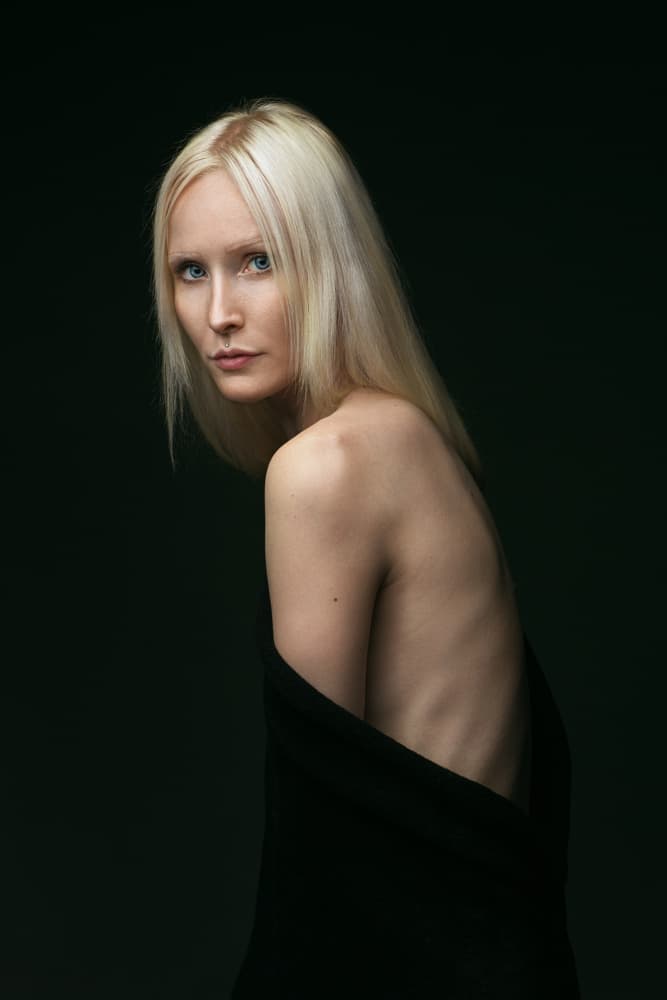 Graceful Blonde Portrait by Sergey Khalemsky — canvas wall art