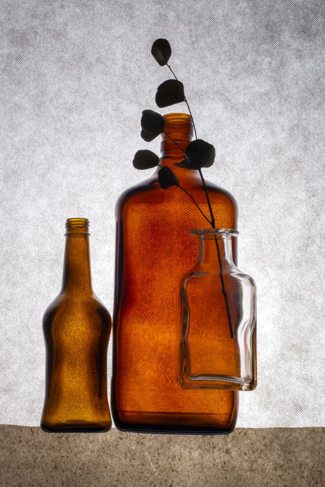 Earthy Bottles Still Life by Brig Barkow — canvas wall art