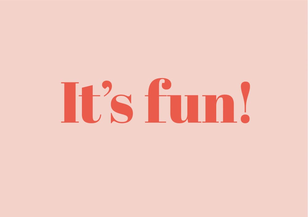 It's Fun Happy Message by FINE FINE STUFF — canvas wall art