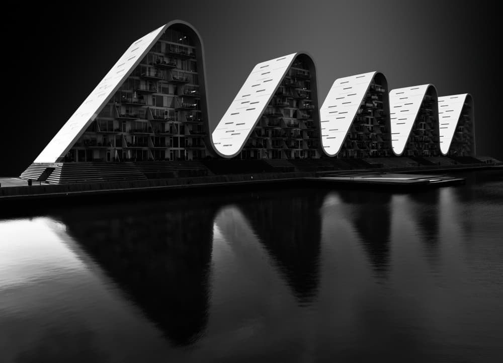 Sleek Wavy Architecture by Jorge Pimenta — canvas wall art