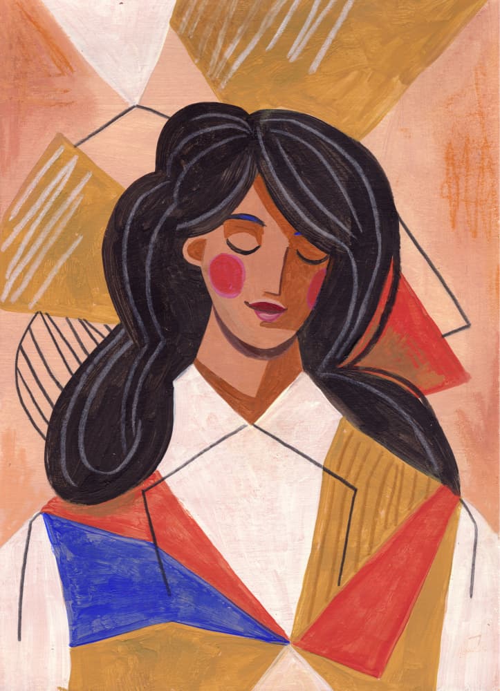 Woman in Thoughts by Caroline Bonne Müller — canvas wall art