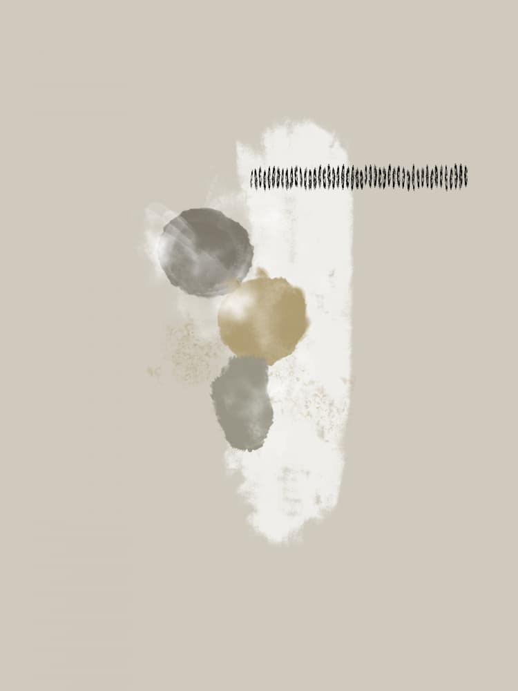 Gentle Abstract Circles by Imaginative — canvas wall art