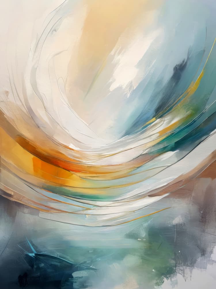 Fluid Coastal Abstract by Alpenglow Workshop — canvas wall art
