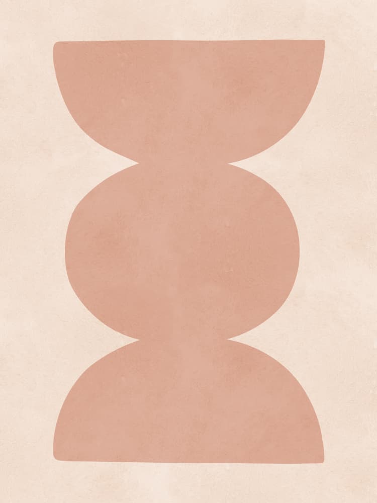 Soft Geometric Balance by Vitor Costa — canvas wall art
