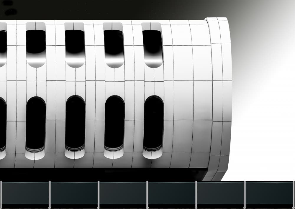 Modern Building Geometry by Gerard Valckx — canvas wall art