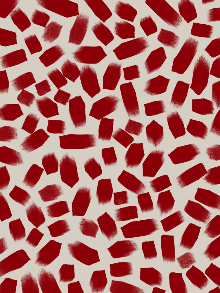 Crimson Fragments by Treechild — canvas wall art