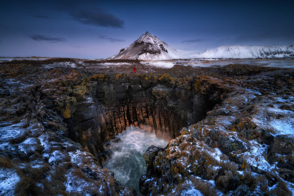 Dramatic Winter Chasm by Adam Pachula — canvas wall art