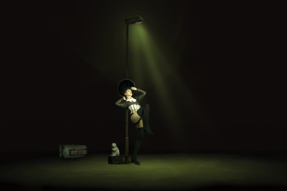 Cabaret Street Scene by Christine von Diepenbroek — canvas wall art