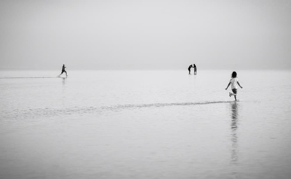 Peaceful Ocean Run by Yavuz Pancareken — canvas wall art