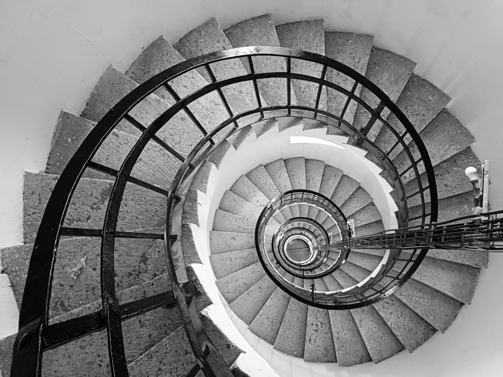 Endless Spiral Staircase by Marko Buntic — canvas wall art