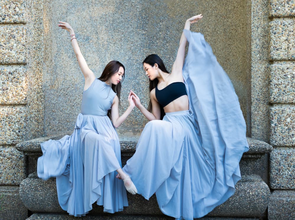 Serene Dancers by Rong Wei — canvas wall art