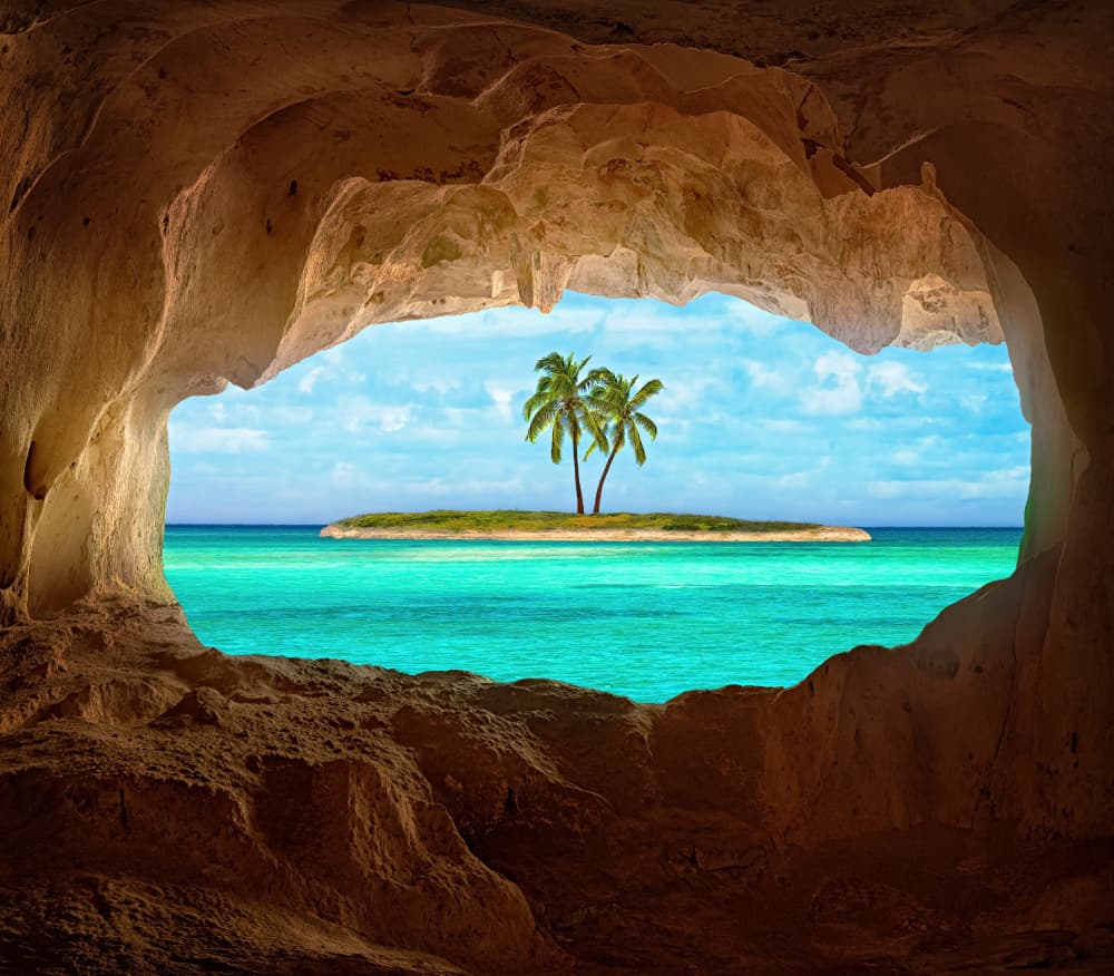 Paradise Island Cave View