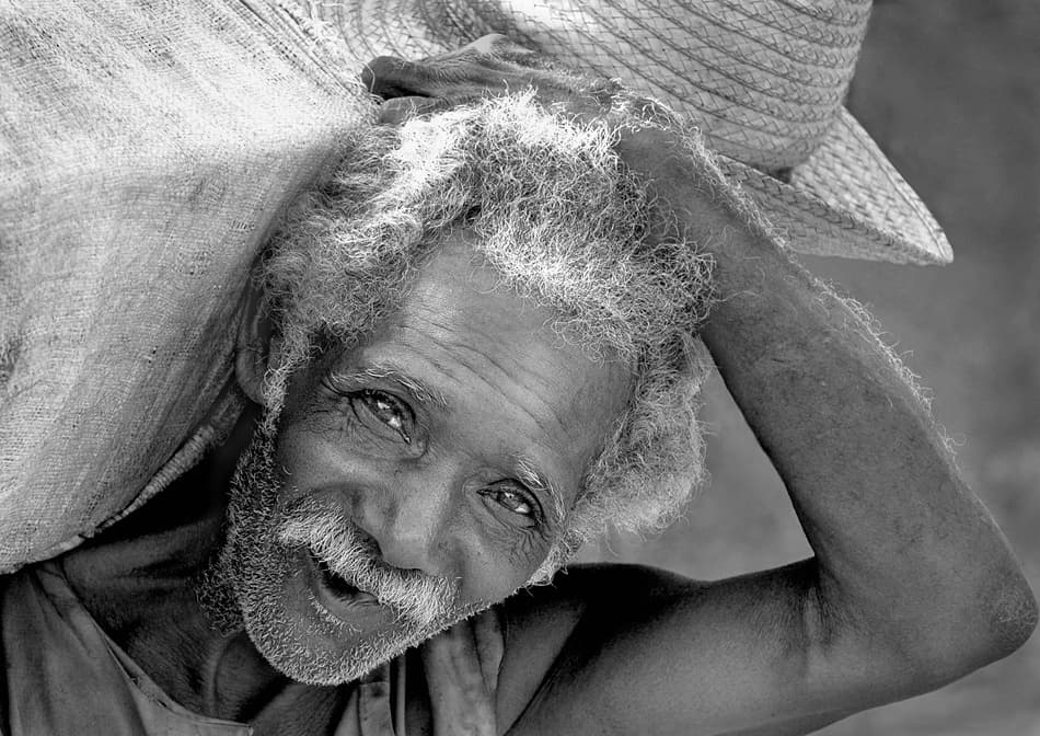 Smiling Old Man by willem — canvas wall art