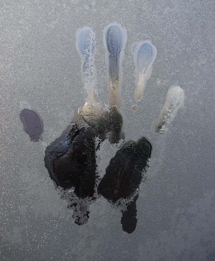 Winter's Handprint by Leif Westling — canvas wall art