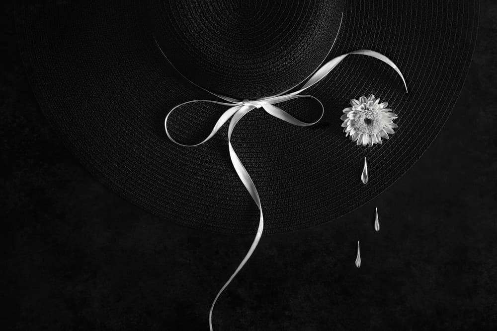 Black Hat Tears by Stephen Clough — canvas wall art