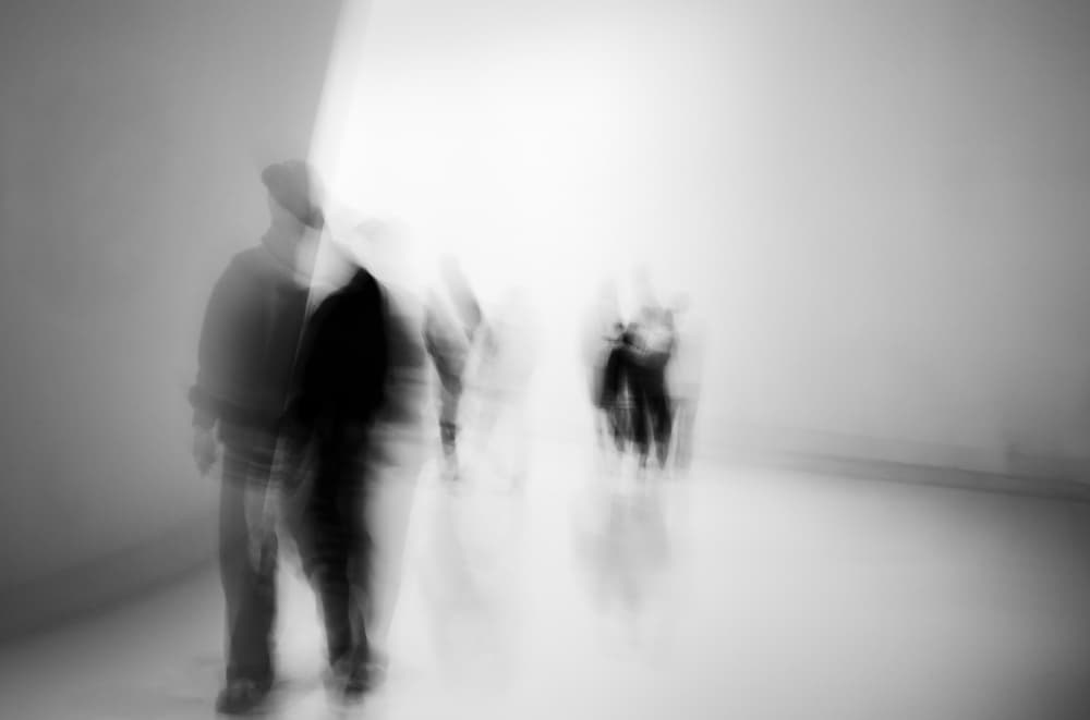 Blurred People Moving by Swen MUN — canvas wall art