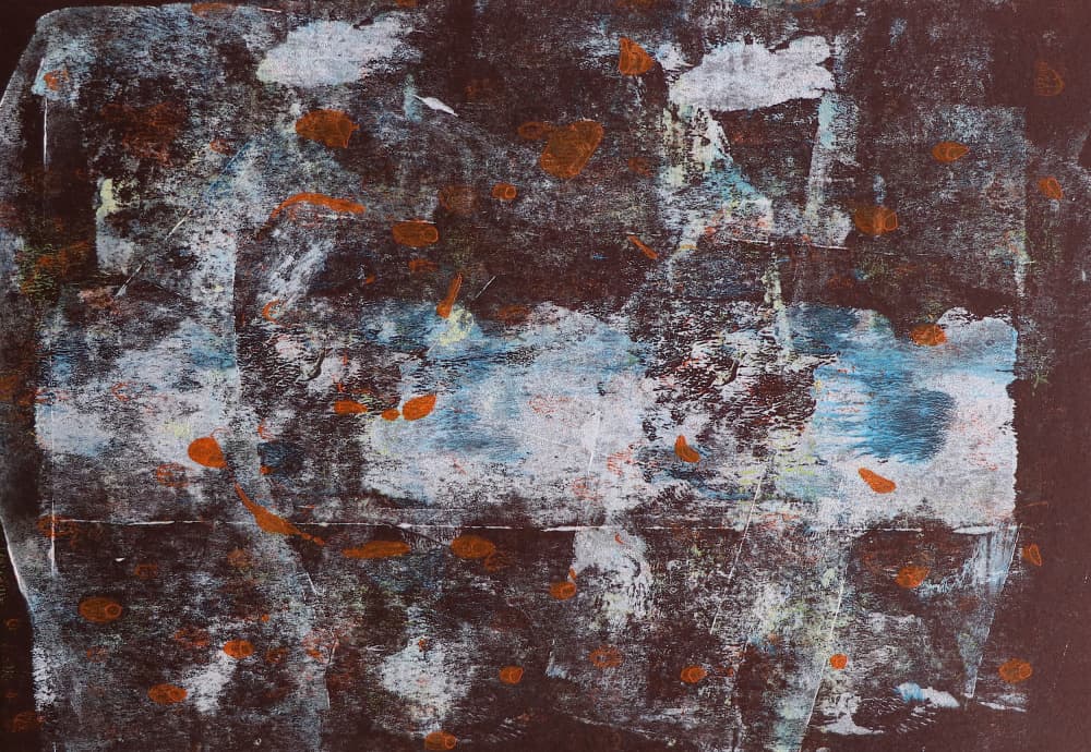 Dark Copper Abstract Layers by Santhosh ch — canvas wall art
