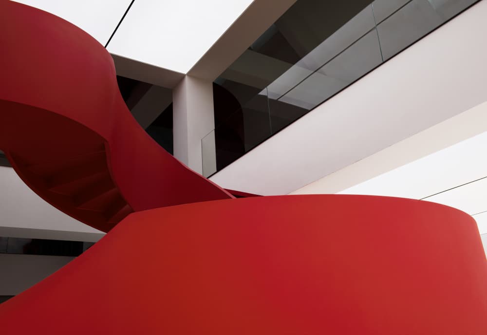 Vibrant Architectural Flow by konglingming — canvas wall art