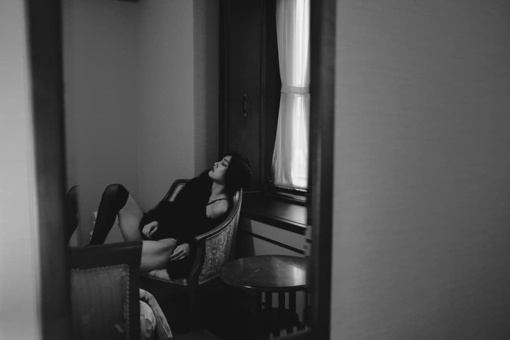 Sensual Woman Relaxing by Takaaki Ishikura — canvas wall art