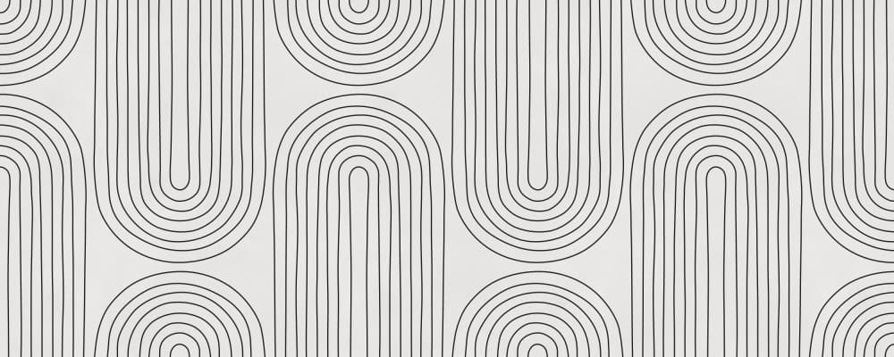Geometric Arches Pattern by Vitor Costa — canvas wall art