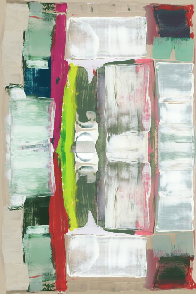 Vibrant Abstract Blocks by cartissi — canvas wall art