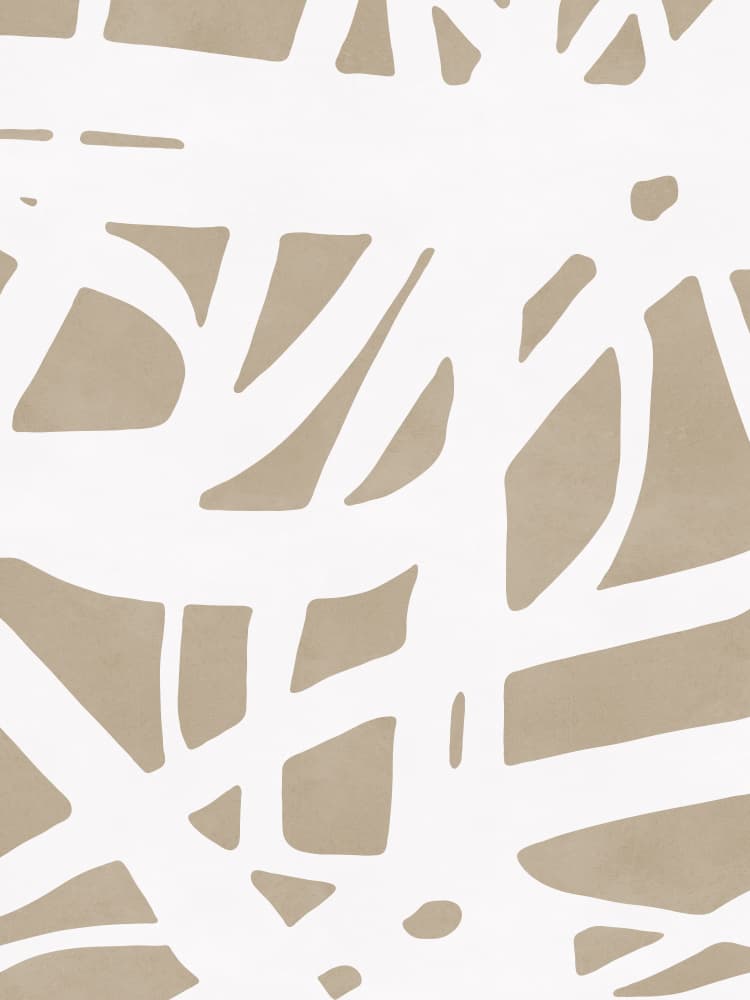 Neutral Organic Lines by Vitor Costa — canvas wall art