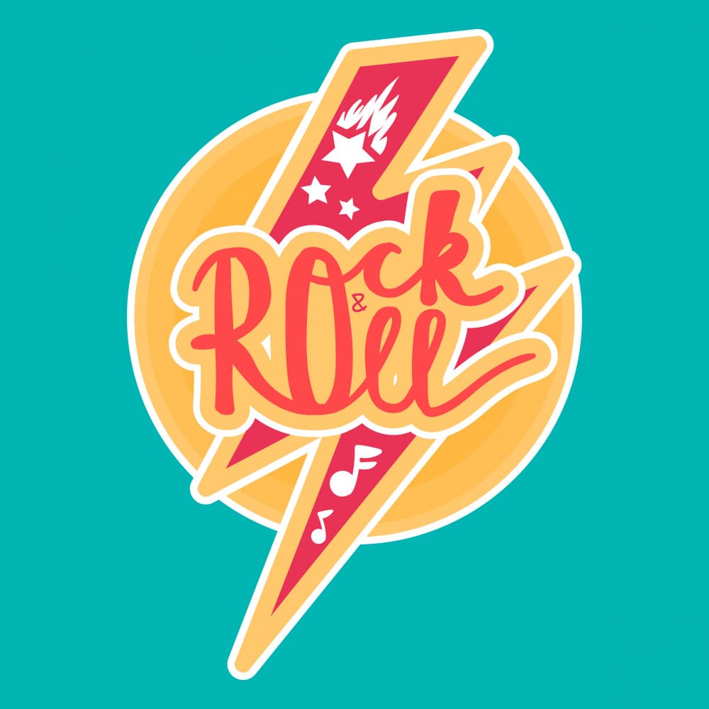 Rock And Roll Energy by Marika Barsrsind — canvas wall art