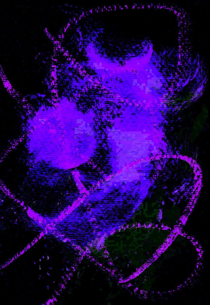 Electric Purple Energy by Santhosh ch — canvas wall art