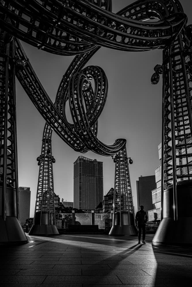 Steel City Shadows by Yohei Kawashima — canvas wall art