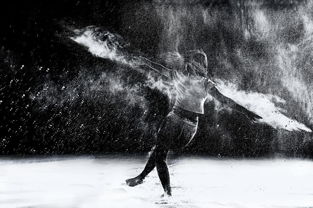 Dynamic Powder Dance by Amnon Eichelberg — canvas wall art