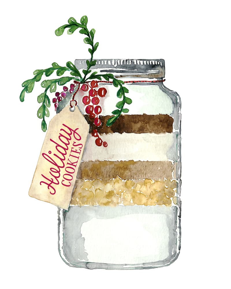 Holiday Cookie Jar by Rosana Laiz Blursbyai — canvas wall art