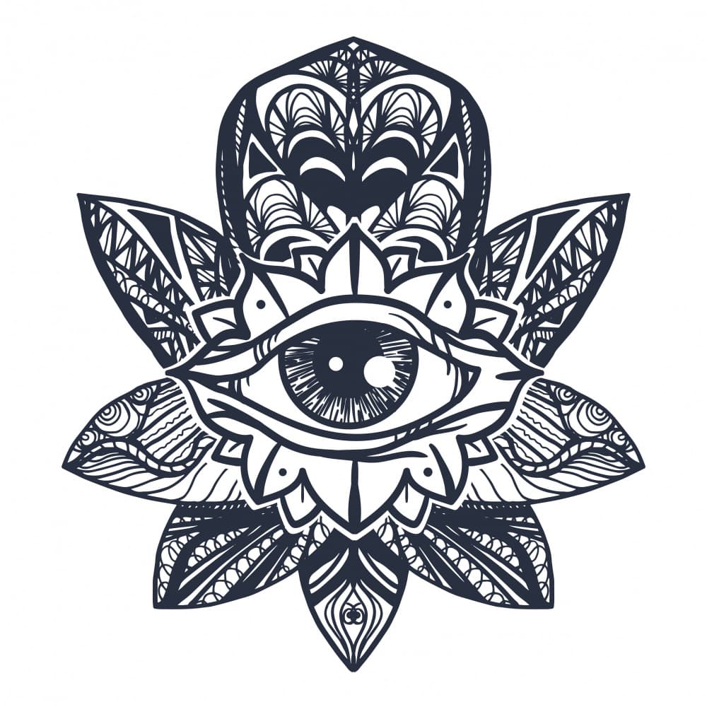 Spiritual Eye Mandala by Marika Barsrsind — canvas wall art