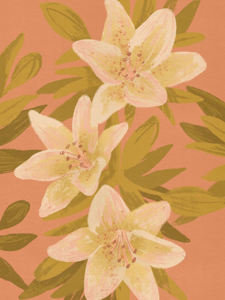 Lilies by Goed Blauw — canvas wall art