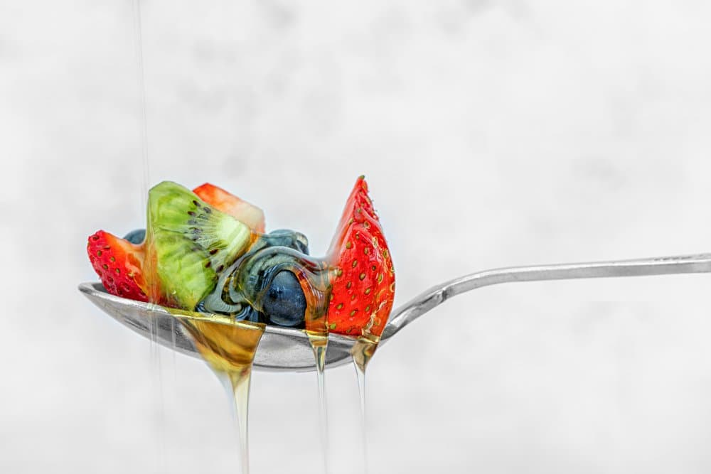 Fresh Fruit Spoon by Jackie Matthews — canvas wall art