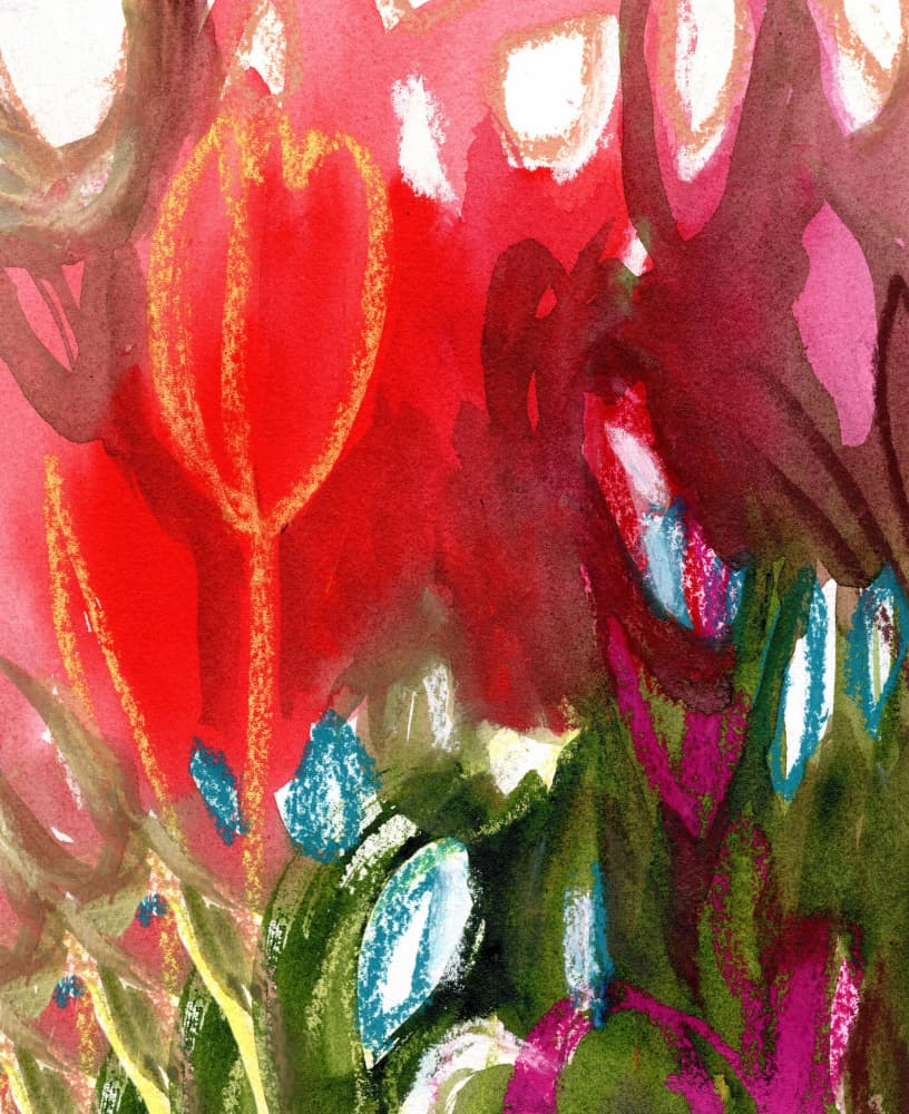 Vibrant Abstract Flowers