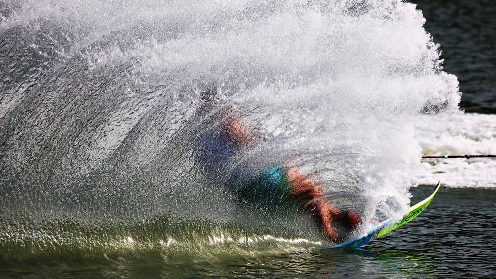 Slalom Skier Action by Shin Woo Ryu — canvas wall art