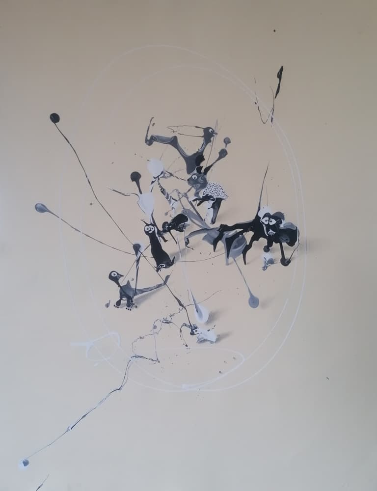 Dynamic Paint Splatter by Stefano Mazzolini — canvas wall art