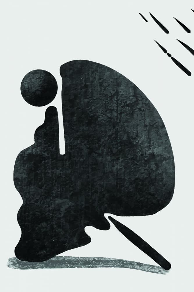 Abstract Butterfly Silhouette by jay stanley — canvas wall art