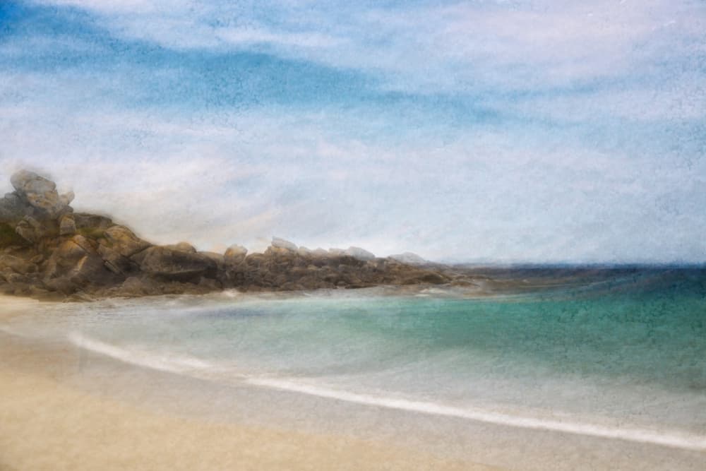 Dreamy Coastal Shore by Michelle Degryse — canvas wall art