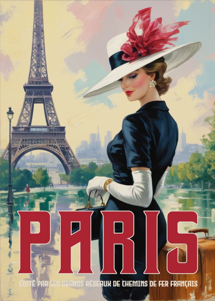 Vintage Paris Glamour by Andreas Magnusson — canvas wall art