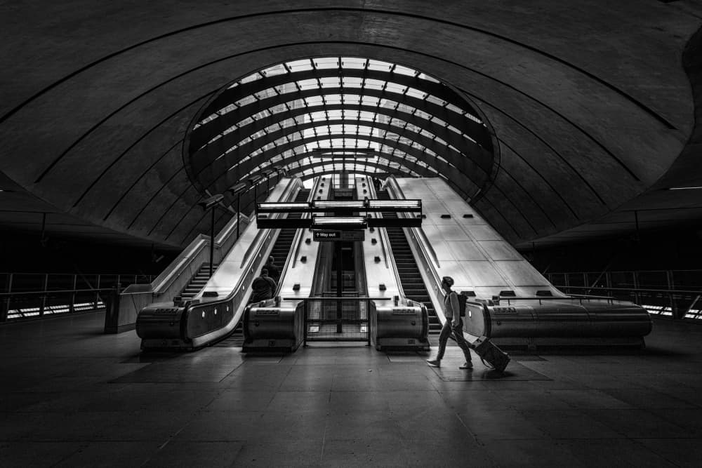 Solitary Station Ascent by Jobin Mathew — canvas wall art