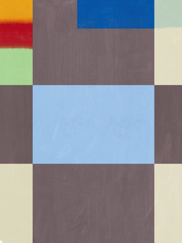 Abstract Color Blocks by Little Dean — canvas wall art
