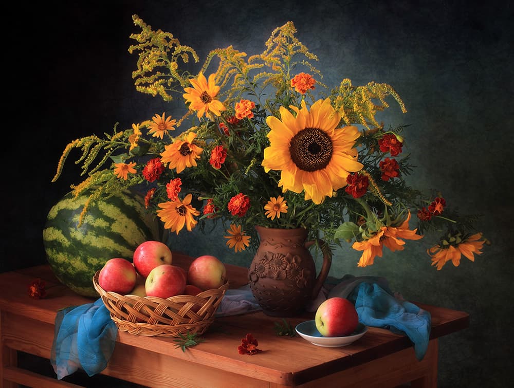 Autumn Harvest Still Life by Tatyana Skorokhod — canvas wall art