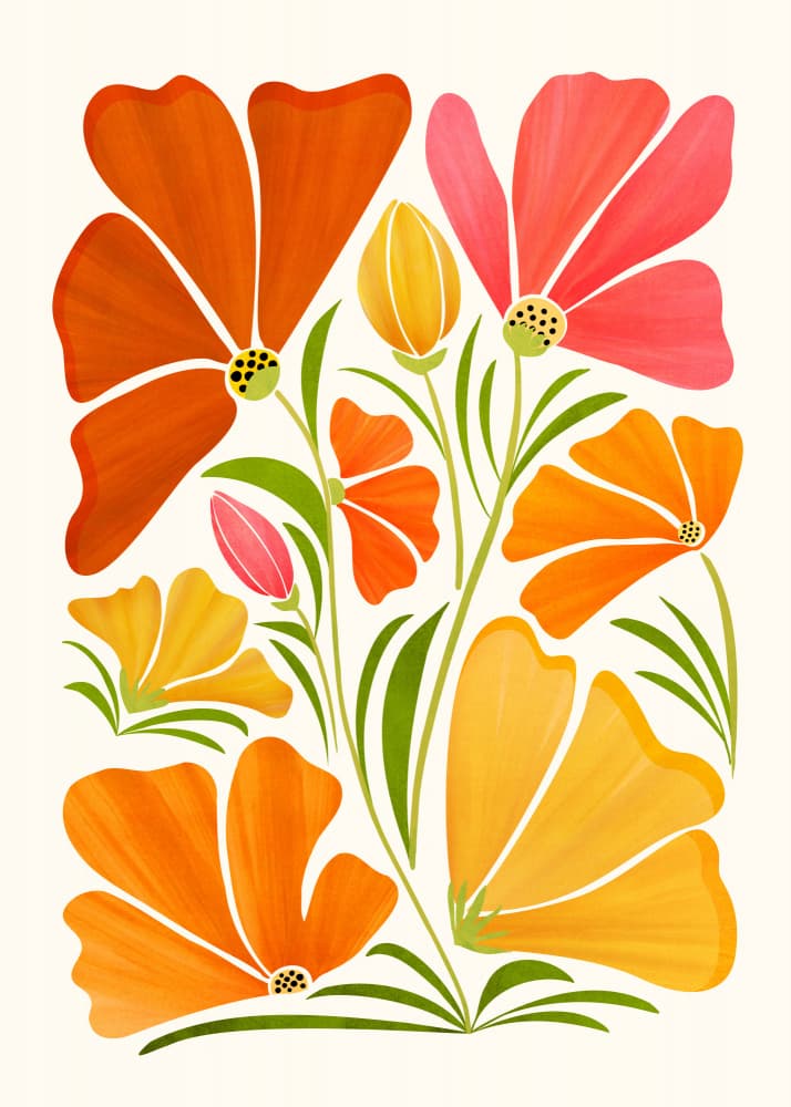Spring Wildflowers by Kristian Gallagher — canvas wall art