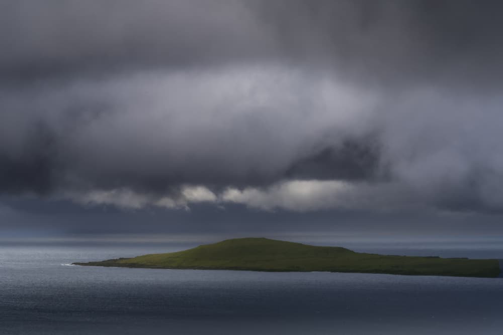 Green Island Dark Skies by Greetje van Son — canvas wall art